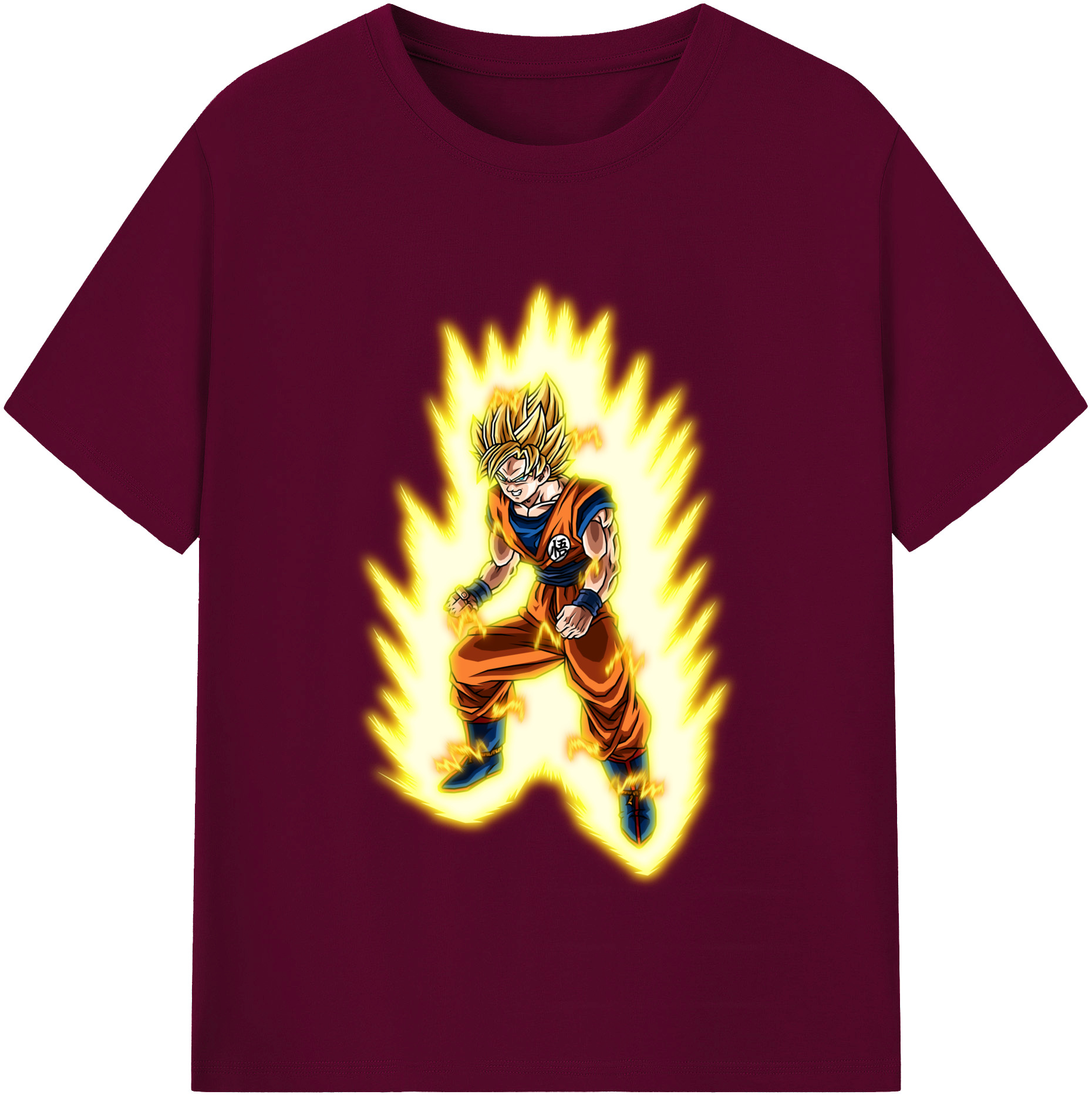 （画像用） ドラゴンボール 孫悟空（そん ごくう）Son Goku カカロット DRAGON BALL Kakarotto レディースカジュアルプリントTシャツ（綿100％）